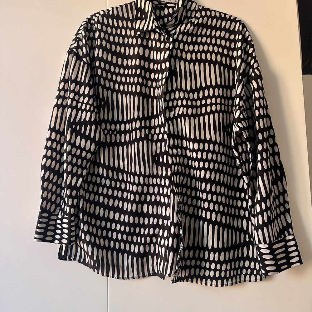 Black and White Patterned Shirt